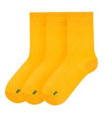 СЕТ 3 ЧИФТА бамбукови чорапи  - ЖЪЛТИ