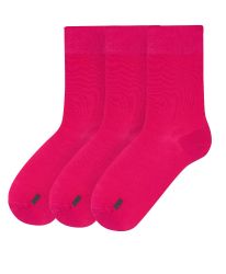 СЕТ 3 ЧИФТА бамбукови чорапи - ЦИКЛАМА