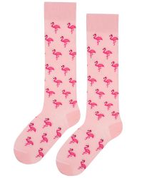 3/4 чорапи до коляното ФЛАМИНГО в светло розово