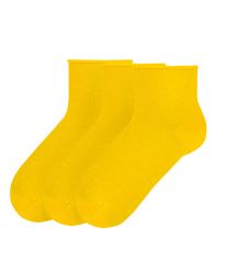 СЕТ 3 ЧИФТА чорапи БЕЗ ЛАСТИК  - ЖЪЛТИ