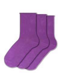 СЕТ 3 ЧИФТА чорапи БЕЗ ЛАСТИК  - ЛИЛАВИ