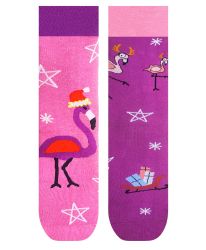 Коледни чорапи с фламинго – празник с усмивка и розово настроение