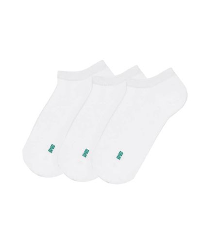 Бели бамбукови терлици (3 чифта) - Еластични & Удобни!