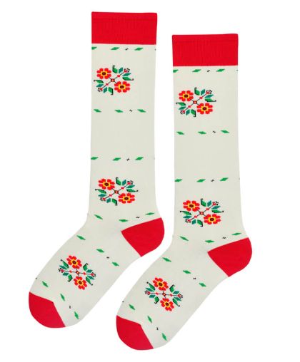 3/4 чорапи до коляното с БЪЛГАРСКИ ШЕВИЦИ В ЕКРЮ