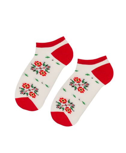 Терлици с българска шевица - екрю - 39-42