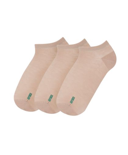 СЕТ 3 ЧИФТА еластични бамбукови терлици - БЕЖОВИ