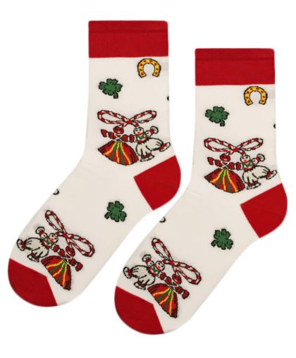 Чорапи "Баба Марта" - Български Традиционни Мартеници, Късмет & Топлина!