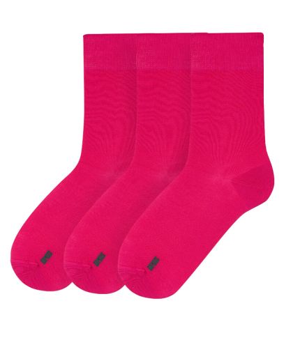 СЕТ 3 ЧИФТА бамбукови чорапи - ЦИКЛАМА