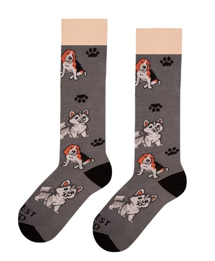 Дамски 3/4 Чорапи с Кучета - Комфорт и стил!