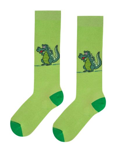 Детски 3/4 чорапи с ВЕСЕЛИ КРОКОДИЛИ