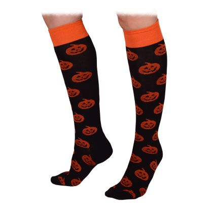 Детски чорапи до коляното с тикви