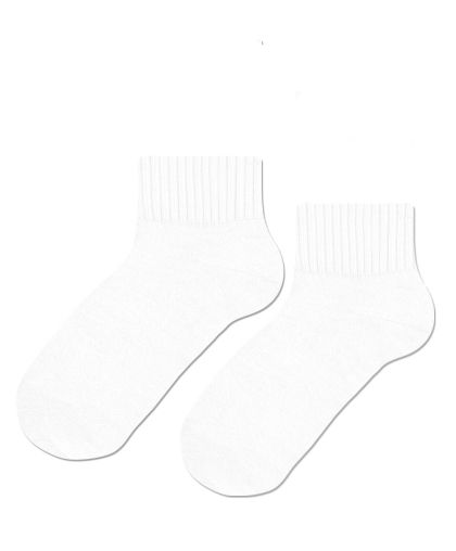 Бели къси чорапи (къс конч) – стабилно прилепване