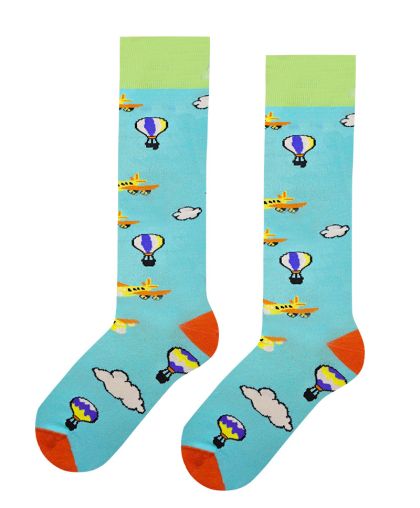 Дамски Чорапи 3/4 - с балони и самолети
